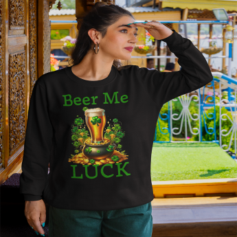 Beer Me Luck: Ultimate Irish Sweater for St. Patrick's Day